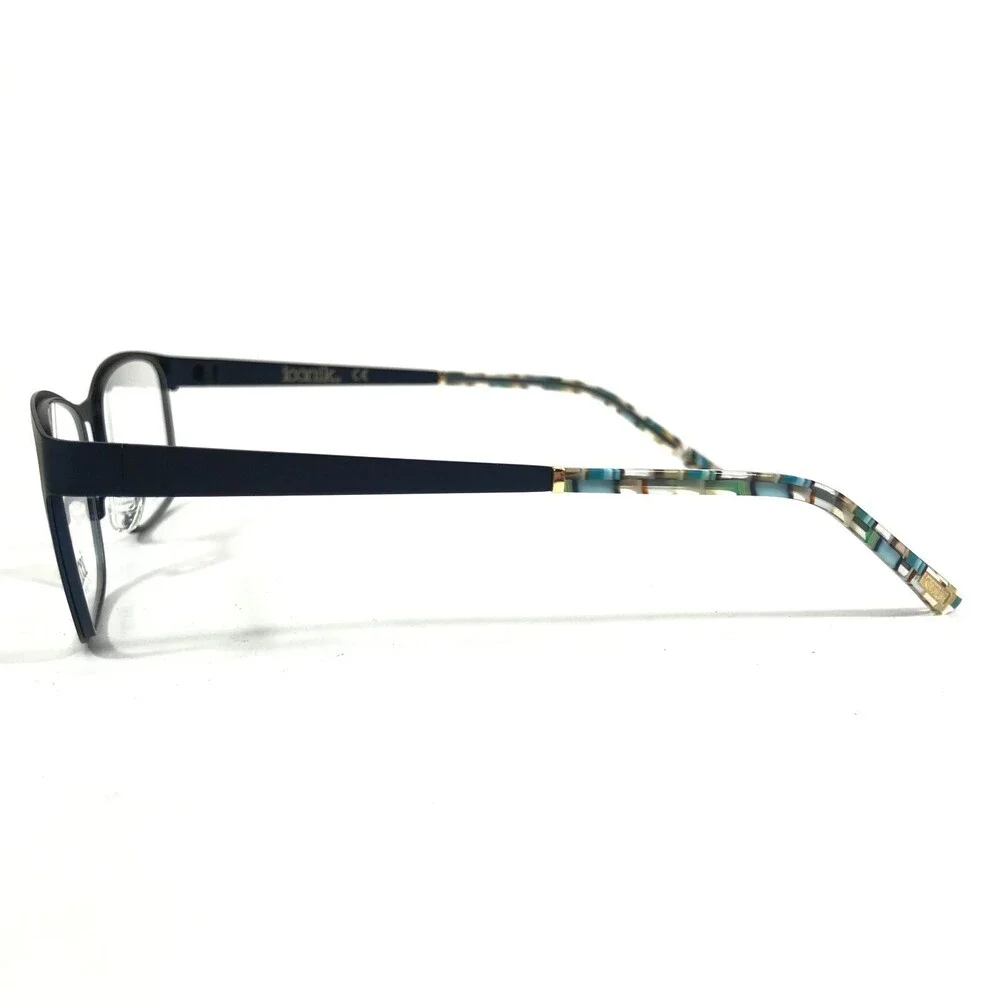 Iconik Eyeglasses Frames Jessica C02 Blue Square Full Rim 53-18-138